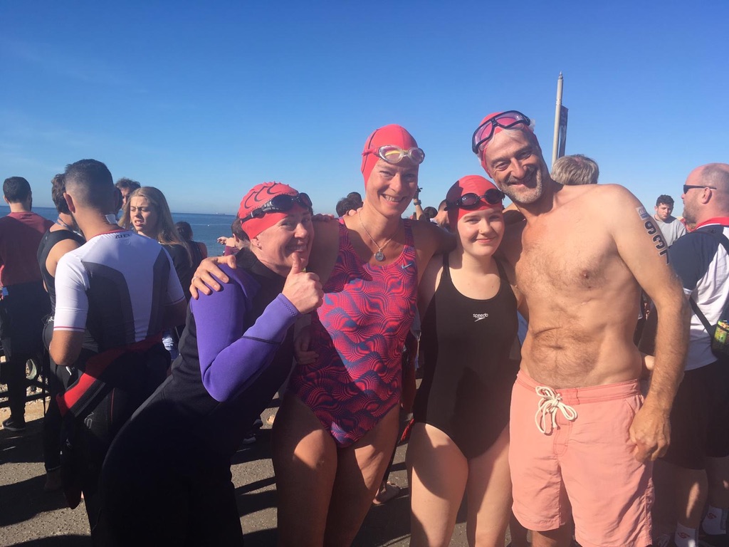 The Martin Fisher Foundation swimmers Brighton Triathlon 2019